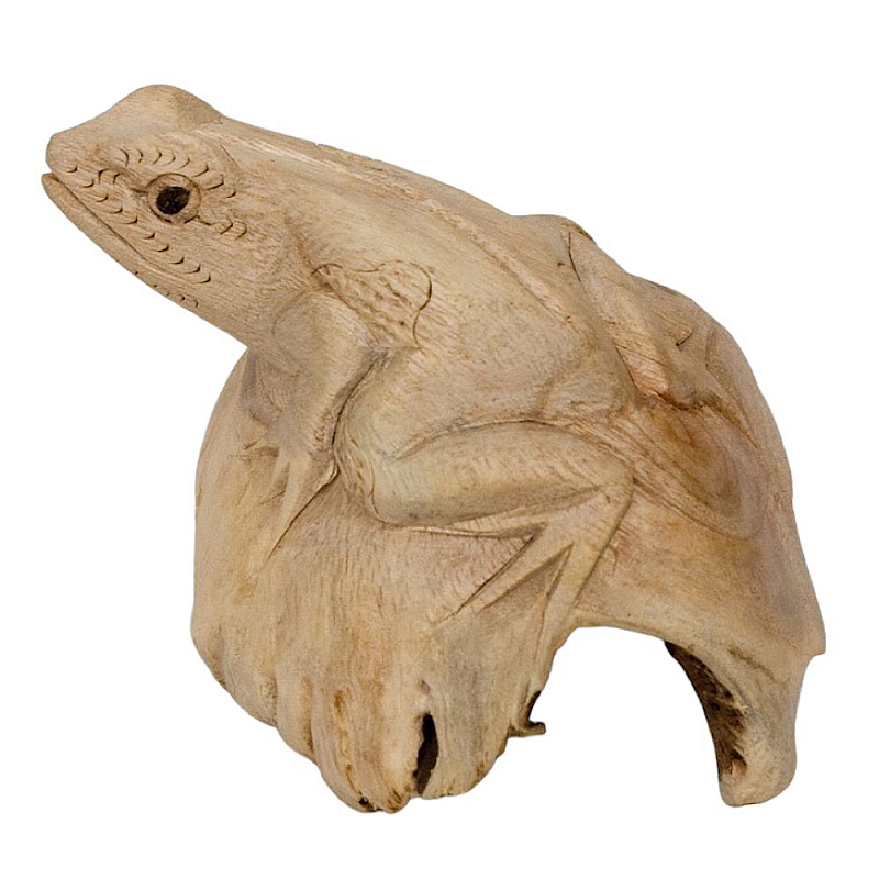 Статуэтка из дерева лягушка Animals of the World Светло-коричневый  в Тюмени | Loft Concept 