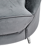 Диван с мягкой обивкой из ткани серый Ethan Sofa варинант исполнения - 3 | Loft Concept в Тюмени