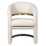 Полукресло Valbonne Chair cream velour варинант исполнения - 1 | Loft Concept в Тюмени