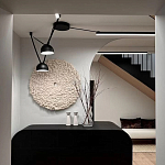 Панно на стену из шерсти мериноса Белый Круг  варинант исполнения - 2 | Loft Concept в Тюмени