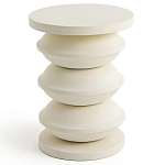 Фигурный приставной столик кремового цвета  AMORPHOUS варинант исполнения - 1 | Loft Concept в Тюмени