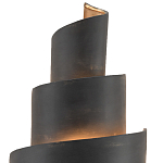 Бра в форме спирали черное с золотой внутренней отделкой Warm Glow варинант исполнения - 1 | Loft Concept в Тюмени