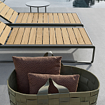 Шезлонг на металлическом каркасе с регулируемой спинкой GUELL Sunbed варинант исполнения - 4 | Loft Concept в Тюмени