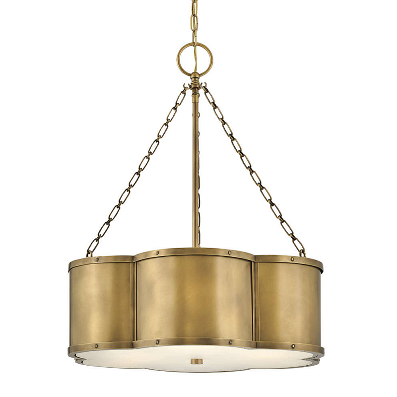 Люстра подвесная волнистой формы Hinkley Латунь Белый Черный в Тюмени | Loft Concept 