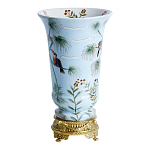 Ваза из фарфора с бронзовыми элементами Tropical Garden варинант исполнения - 2 | Loft Concept в Тюмени