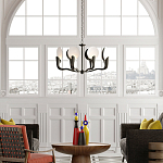 Люстра с плафонами в виде черно-белых дисков Ideal Shade Combination варинант исполнения - 2 | Loft Concept в Тюмени