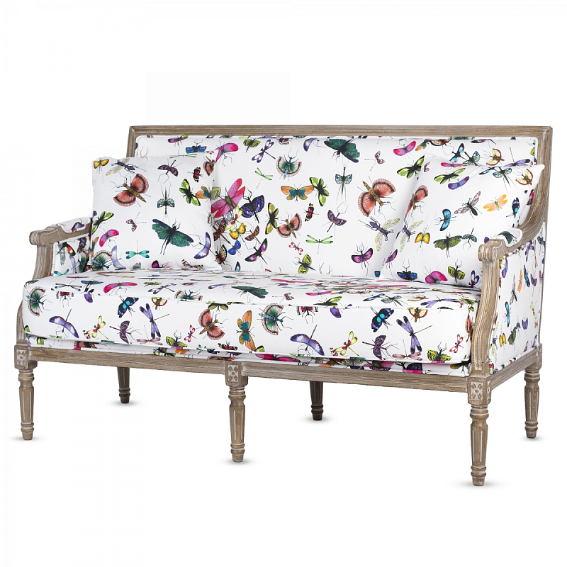 Диван Mariposa Sofa Белый Мульти Коричневый Диван Mariposa Sofa Белый Мульти Коричневый в Тюмени | Loft Concept