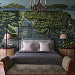 Обои ручная роспись Malmaison Special Colourway on Auguste scenic paper варинант исполнения - 1 | Loft Concept в Тюмени