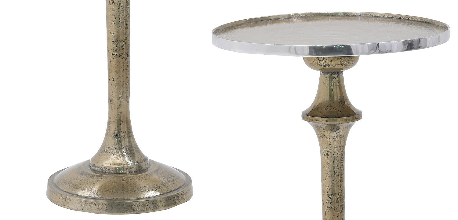 Круглый приставной стол Bourne Patina Side Table Круглый приставной стол Bourne Patina Side Table - Loft-Concept в Тюмени