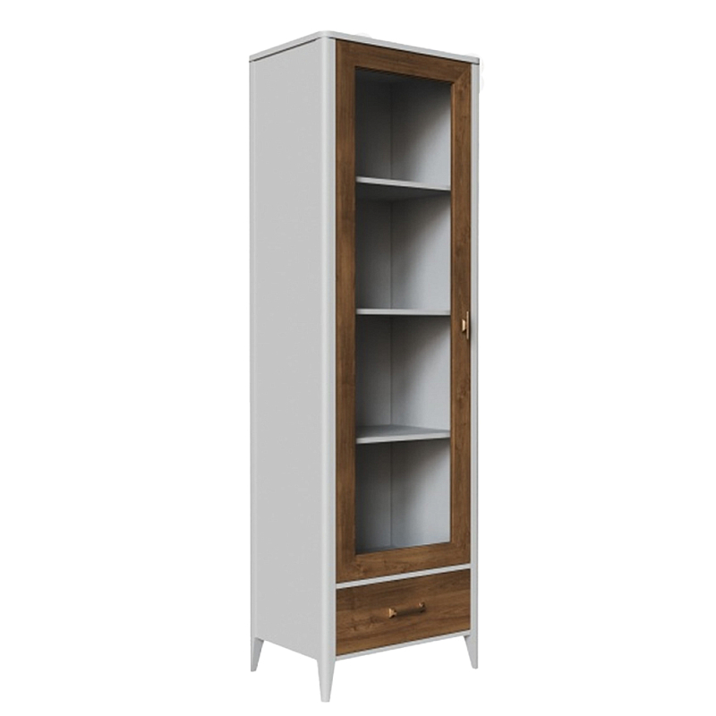 Витрина из массива бука однодверная Tasteful Furniture Слоновая кость Дуб темный Прозрачное Стекло Витрина из массива бука однодверная Tasteful Furniture Слоновая кость Дуб темный Прозрачное Стекло в Тюмени | Loft Concept