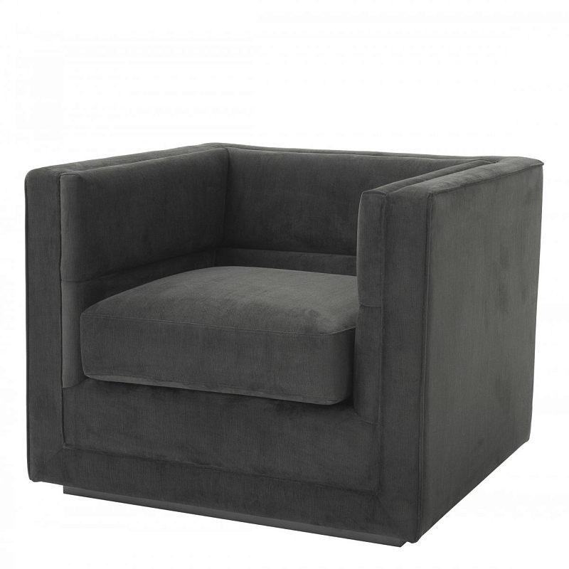 Кресло Eichholtz Сhair Adonia Anthracite Серый Черный Кресло Eichholtz Сhair Adonia Anthracite Серый Черный в Тюмени | Loft Concept