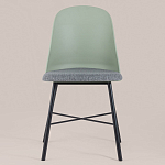 Стул из прочного пластика на металлическом основании Anora Green  варинант исполнения - 2 | Loft Concept в Тюмени