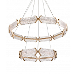 Люстра с 2-мя кольцами с текстурным природным рисунком IceFlame варинант исполнения - 2 | Loft Concept в Тюмени