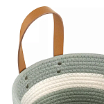 Корзина для хранения с ручками Interlacement Green варинант исполнения - 2 | Loft Concept в Тюмени