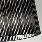 Люстра подвесная овальной формы с металлическим решетчатым абажуром матово-черного цвета и 5 лампами Kichler варинант исполнения - 5 | Loft Concept в Тюмени