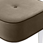 Квадратный мягкий пуф на белых ножках Winton Pouf Square варинант исполнения - 4 | Loft Concept в Тюмени