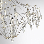 Люстра подвесная из металла с прозрачными подвесками из хрусталя Quasar 93 варинант исполнения - 10 | Loft Concept в Тюмени