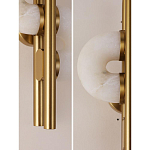 Бра  с фигурным мраморным рассеивателем Spiral of Warm Light варинант исполнения - 5 | Loft Concept в Тюмени