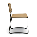 Дизайнерский стул с каркасом из металла с плетеными сиденьем и спинкой GREEN POINT Chair варинант исполнения - 5 | Loft Concept в Тюмени