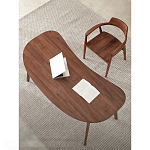 Стол рабочий округлой формы с ящиком  Working Moonnut Table варинант исполнения - 4 | Loft Concept в Тюмени