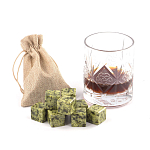 Камни для охлаждения виски из натурального камня змеевик Natural Stone Cube варинант исполнения - 5 | Loft Concept в Тюмени