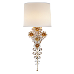 Бра с цветочным основанием и тканевым абажуром Tugella Flower Lamp варинант исполнения - 1 | Loft Concept в Тюмени