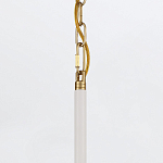 Подвесной светильник с плафоном в форме плоского купола и белой шарообразной лампой Eurofase варинант исполнения - 13 | Loft Concept в Тюмени