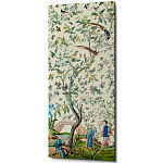 Постер на холсте в стиле шинуазри с изображением сада Beige Chinoiserie Imperial Garden Poster варинант исполнения - 1 | Loft Concept в Тюмени