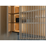 Кухонный гарнитур из камня и дерева с раздвижными дверцами TIVALÌ 2.0 Dada Engenereed Kitchen варинант исполнения - 6 | Loft Concept в Тюмени