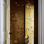 Обои ручная роспись Badminton Deep Rich Gold gilded paper варинант исполнения - 3 | Loft Concept в Тюмени