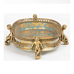 Чаша с орнаментом на ножках в виде бронзовых ангелов Eden Garden варинант исполнения - 3 | Loft Concept в Тюмени