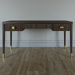 Письменный стол Elsa Dreams Walnut Шпон дерево с двумя ящиками варинант исполнения - 1 | Loft Concept в Тюмени