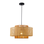 Подвесной светильник с абажуром из плтеного бамбука Light Inside the Cell варинант исполнения - 2 | Loft Concept в Тюмени