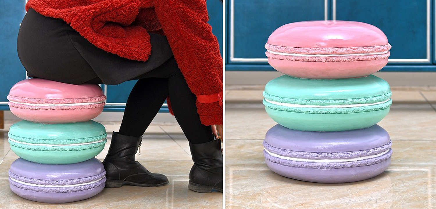 Приставной табурет Макарон Three Macaroon Stool Приставной табурет Макарон Three Macaroon Stool - Loft-Concept в Тюмени