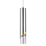 Подвесной светильник Metal Acrylic Tube Chrome Hanging Lamp варинант исполнения - 1 | Loft Concept в Тюмени