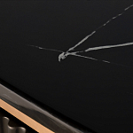 Комод черный округлой формы с рельефным фасадом Black Cut варинант исполнения - 6 | Loft Concept в Тюмени