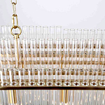 Люстра подвесная овальная со стеклянными трубками Nembus варинант исполнения - 4 | Loft Concept в Тюмени