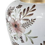 Ваза с нежным цветочным узором в пастельных тонах и крышкой с золотым акцентом Chinoiserie Ceramics варинант исполнения - 3 | Loft Concept в Тюмени