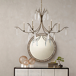 Люстра с прозрачными каплевидными подвесками Elegant Thin Chandelier варинант исполнения - 2 | Loft Concept в Тюмени