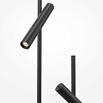 Напольный торшер светодионый черный Lumen Duo варинант исполнения - 3 | Loft Concept в Тюмени