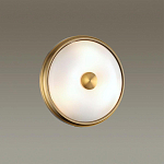 Бра круглое с матовым стеклянным плафоном и металлической окантовкой Soft Halo варинант исполнения - 4 | Loft Concept в Тюмени