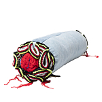 Подушка из джинсовой одежды и вязания Heart&Brain 2 варинант исполнения - 2 | Loft Concept в Тюмени