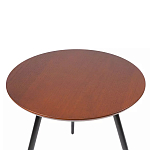 Кофейный столик с круглой столешницей на 3-х черных ножках Laconic Stylish Design варинант исполнения - 1 | Loft Concept в Тюмени