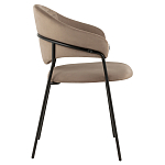 Коричневый стул с обивкой из искусственной замши Alexis варинант исполнения - 3 | Loft Concept в Тюмени