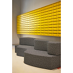 Дизайнерский модульный диван волнистой формы с цветным принтом Poltronova Superonda Sofa варинант исполнения - 17 | Loft Concept в Тюмени