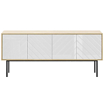 Длинная тумба с зеркальным декором Serena варинант исполнения - 8 | Loft Concept в Тюмени