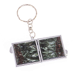 Зеркало брелок складное двухстороннее из натурального камня Серафинит Stone Mirrors варинант исполнения - 6 | Loft Concept в Тюмени