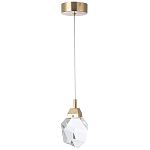 Подвесной светильник с хрустальным плафоном Esme Crystal Brass Hanging lamp варинант исполнения - 2 | Loft Concept в Тюмени
