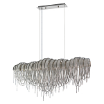 Люстра подвесная с металлическими дугами и длинными цепочками 115 см Atlantis Chain варинант исполнения - 9 | Loft Concept в Тюмени