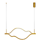 Подвесной светильник волнообразный изогнутый цвета латунь 3000К Spiral Lighting варинант исполнения - 2 | Loft Concept в Тюмени